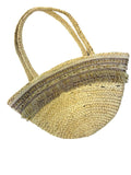 BG-01-1012 Embellished Jute Tote Bags With Shells