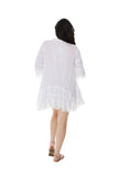 162 White Cotton Shirt Dress only s/m