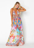 652  Prettiest Floral Halter Dress by Ranee's SHIPS AUG 10, 2021 BOOK NOW