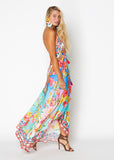 652  Prettiest Floral Halter Dress by Ranee's SHIPS AUG 10, 2021 BOOK NOW