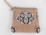 Jute embroidered bag, 2 per pack