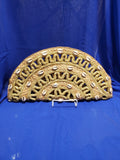 Natural jute clutch with shells, 2 per pack