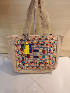 Multicolor tote $25 each, 2 per pack