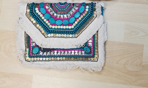 Turquoise small clutch