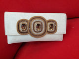 Three stone Jewel clutch