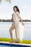 SD- 3448-W White Embellished dusters 2023 embellished collection