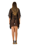 8005 B Black Embellished Holiday Tunic 2023 embellished collection