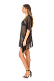 8005 B Black Embellished Holiday Tunic 2023 embellished collection