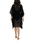 8009 B Sequence Poncho BLACK