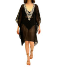 8009 B Sequence Poncho BLACK