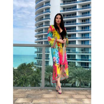 679  Prettiest Floral Duster by Ranee's 2/pack $36 each