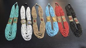 Stone necklaces, pack of 6, $14 each