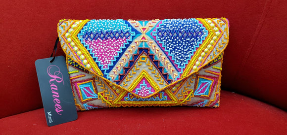 Beaded clutch -IN STOCK. $28 each