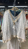 202148 cute lace kaftan top