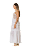 #7 white cotton Dress -