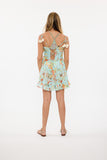 Aqua Bird short dress with pompom