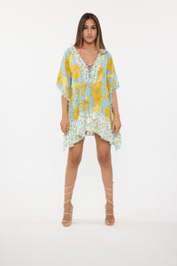 Yellow Bananas short Kaftan / pack of 4 $25 each