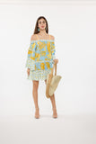 Off the Shoulder Bananas Dress