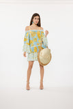 Off the Shoulder Bananas Dress