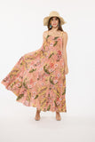 Pink Tropic Long Dress