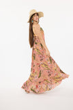 Pink Tropic Long Dress