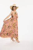 Pink Tropic Long Dress