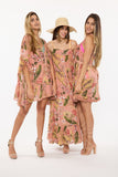 Pink Tropic Long Dress