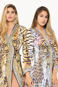 595 Animal print Kimono, pack of 2