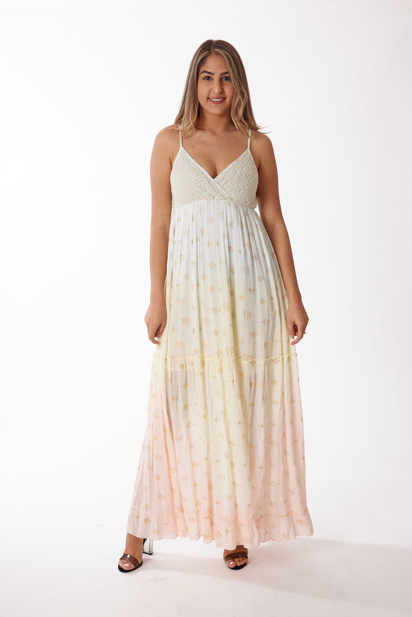 2108 ombre long dress