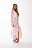 Tie-Dye, 2022 collection, Pink duster lurex tie dye dress Pack of 4