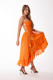 Tie-Dye, 2022 collection, Orange lurex dress Pack of 4