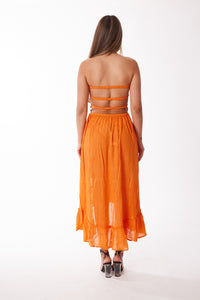 Tie-Dye, 2022 collection, Orange lurex dress Pack of 4