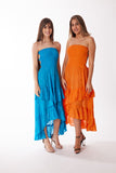 Tie-Dye, 2022 collection, Orange lurex dress Pack of 4