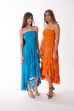 Tie-Dye, 2022 collection, Orange lurex dress Pack of 4