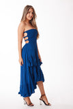 Tie-Dye 2022, THREE STRAP DRESS ( RED, BLUE, WHITE)