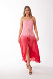 Tie-Dye, 2022 collection, Pink Lurex strapless ombre dress Pack of 4