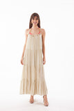 2022 collection, CS 189 lurex mint dress