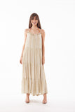 2022 collection, CS 189 lurex mint dress