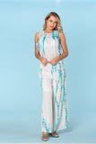 Tie dye set 19176 top and 19175 pant Turquoise