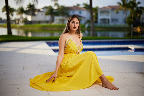 Yellow Goddess dress