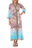 2023 collection - 231 Teal Zebra Kimono 2023 Print collection