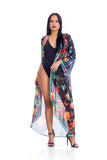 Floral black duster, pack of 2 #634