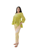 718 Cotton Lime Green Top