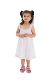 Girl's Eyelet Boho White Dress