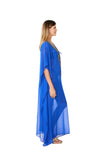2023 collection - SD-3376 Royal Blue Embellished Kaftans