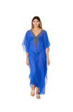 2023 collection - SD-3376 Royal Blue Embellished Kaftans