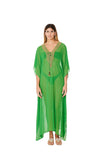 2023 collection - SD-3376 Lime Green  Embellished Kaftans