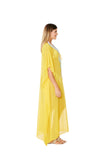 2023 collection - SD-3376 Yellow Embellished Kaftans