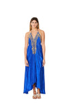 2023 collection - SD-3417-A Royal Blue Embellished dress