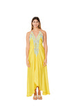 2023 collection - SD-3417-A Yellow  Embellished Dress